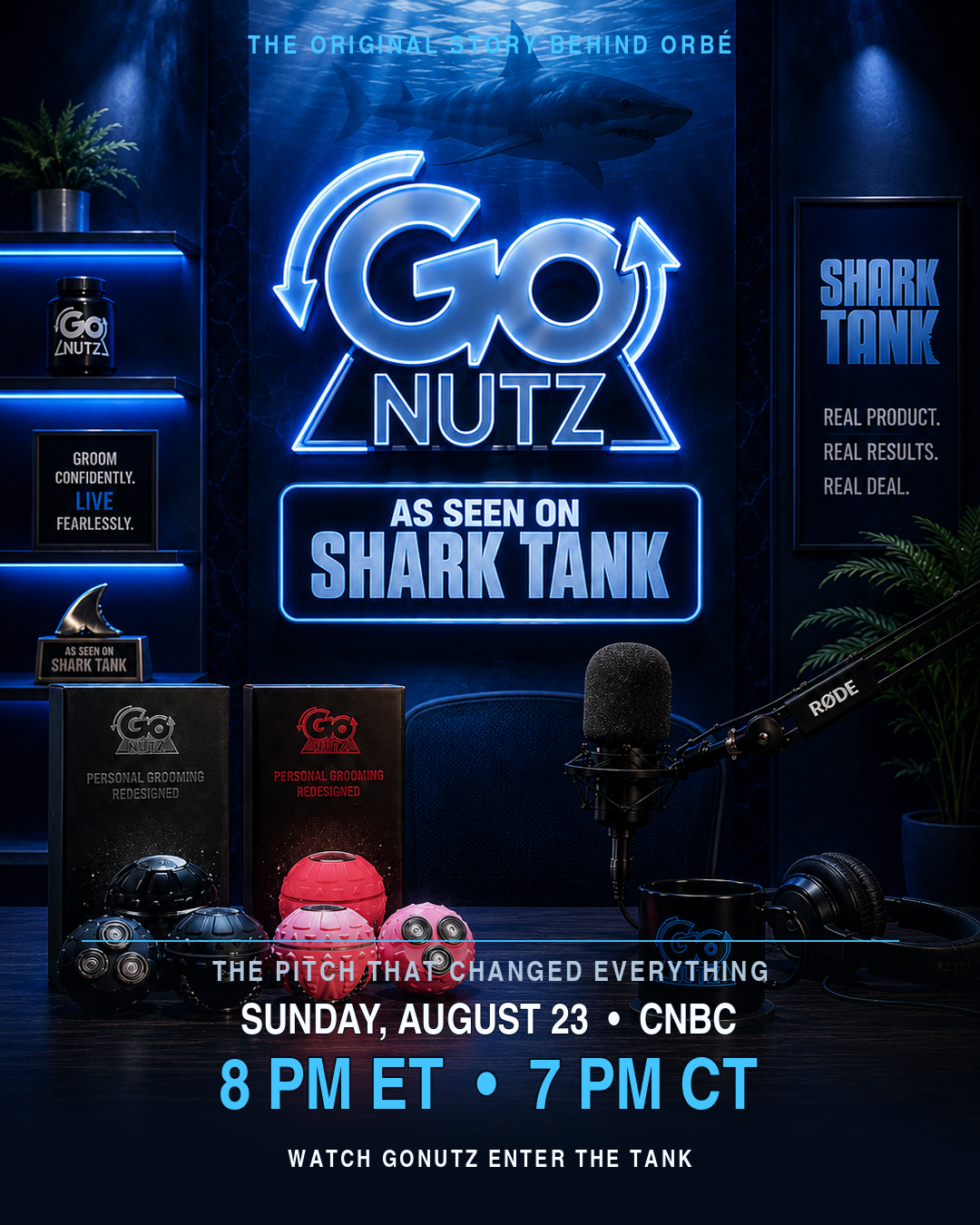Watch the original GoNutz Shark Tank story Sunday, August 23 at 8 PM Eastern and 7 PM Central on CNBC